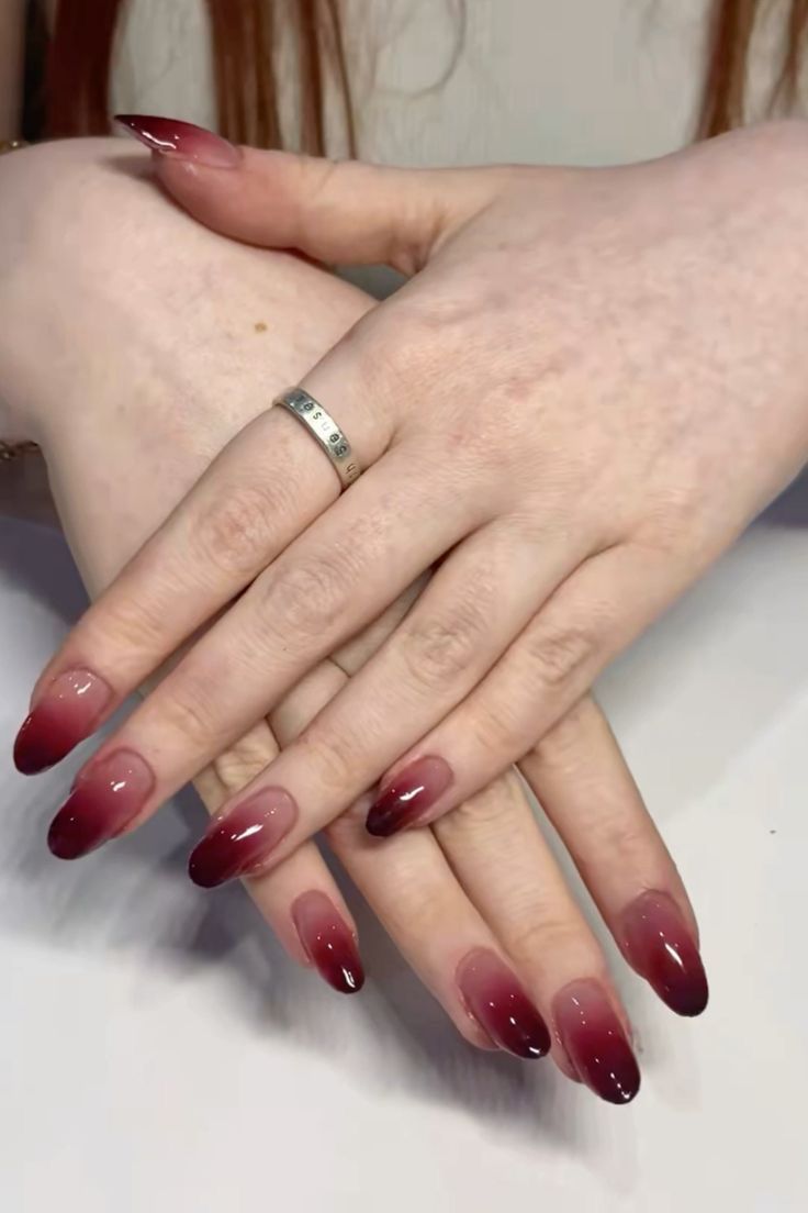 Burgundy Glitter Ombre Burgundy Glitter Ombre