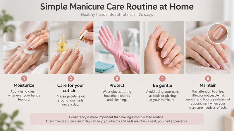 Simple Manicure Care Routine at Home